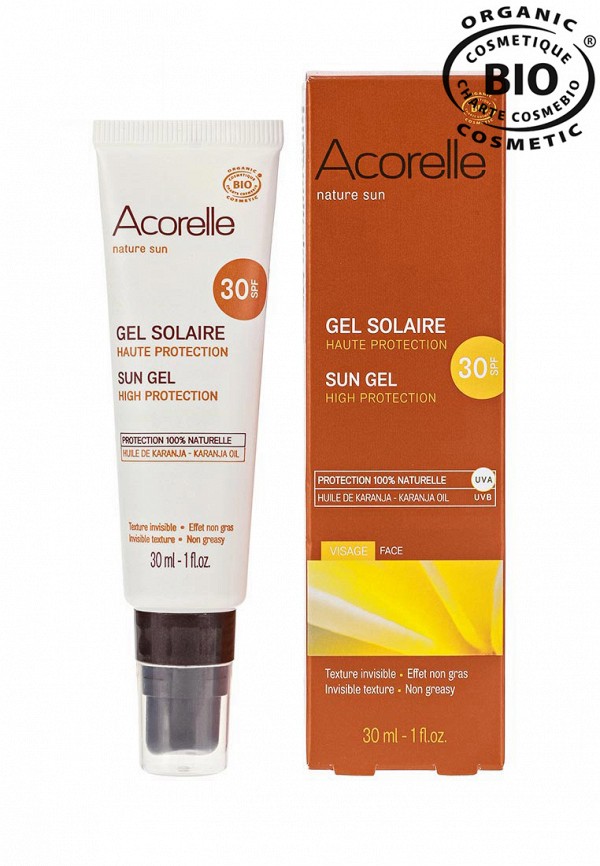 Масло-гель Acorelle Солнцезащитное для лица, SPF 30, 30мл