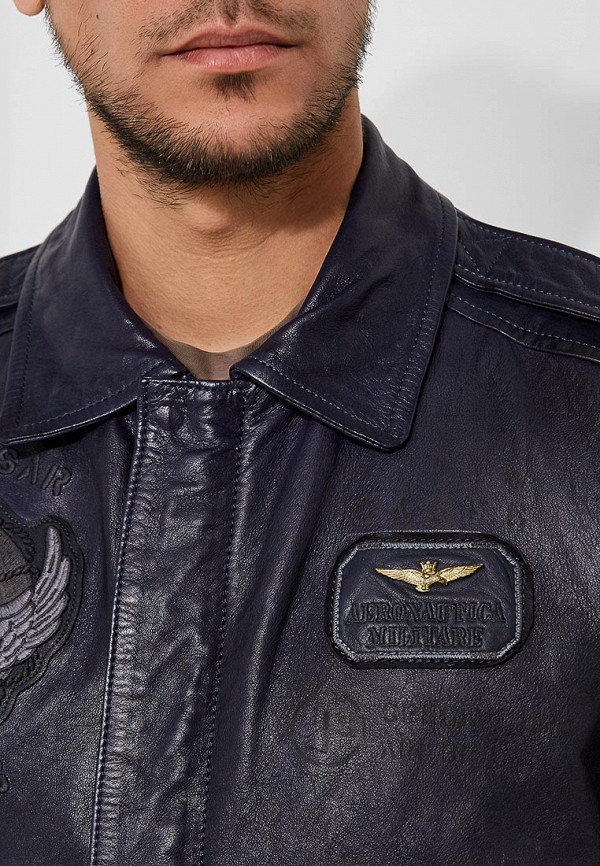Куртка кожаная Aeronautica Militare 