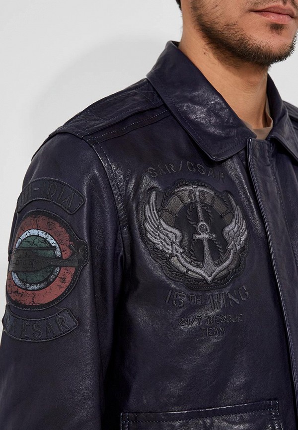 Куртка кожаная Aeronautica Militare 