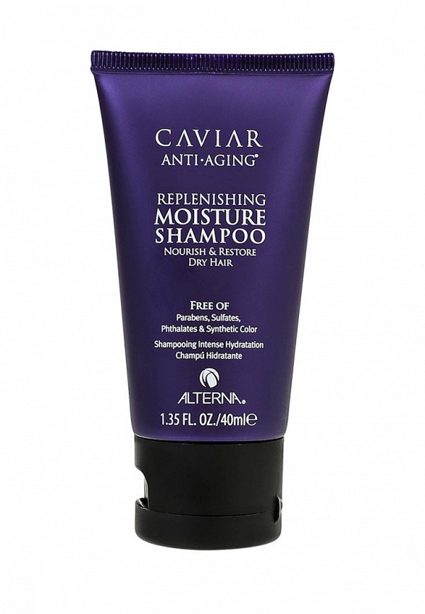 Шампунь ALTERNA Caviar Anti-aging Replenishing Moisture Shampoo Увлажняющий с Морским шелком 40 мл