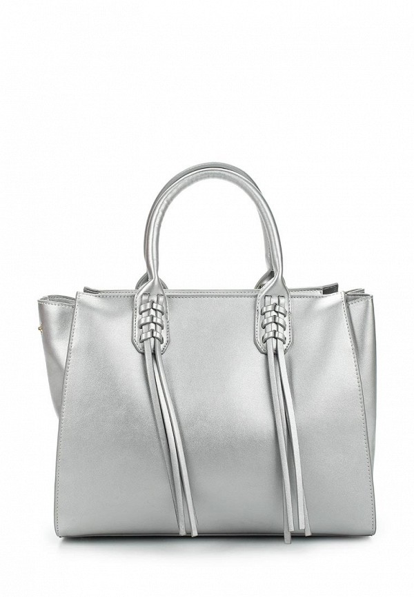 Каркасная сумка  - серебряный цвет