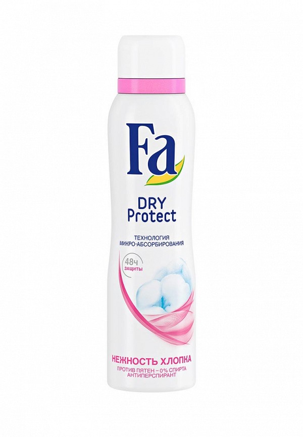 Дезодорант Fa антиперспирант аэрозоль Dry Protect Нежность хлопка, 150 мл