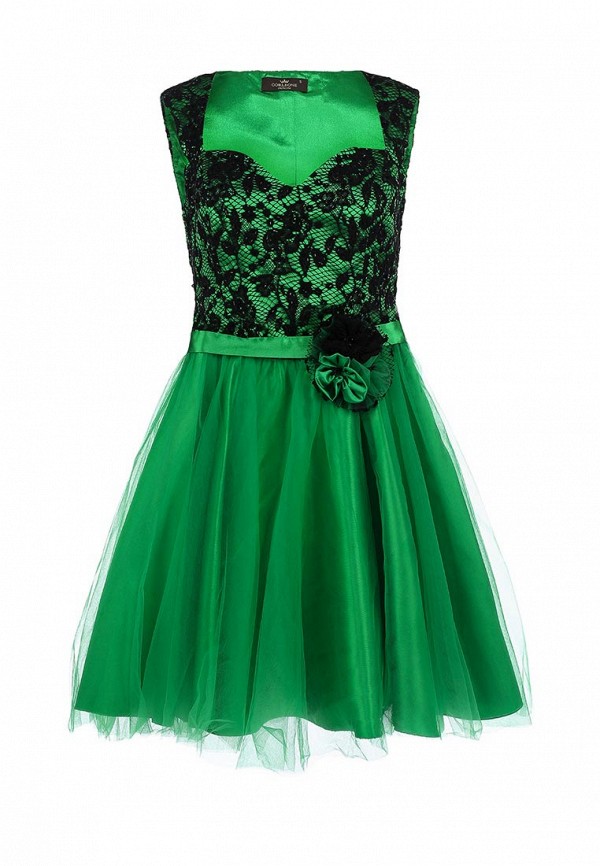 Платье Lawiggi. Цвет: зеленый