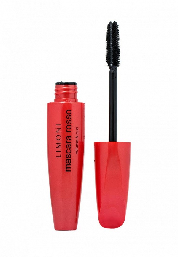Тушь Limoni супер объем и подкручивание "Mascara Rosso", тон 01 black
