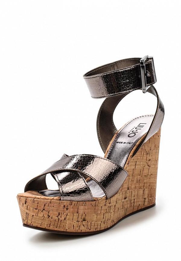 Сандалии  - серебряный цвет