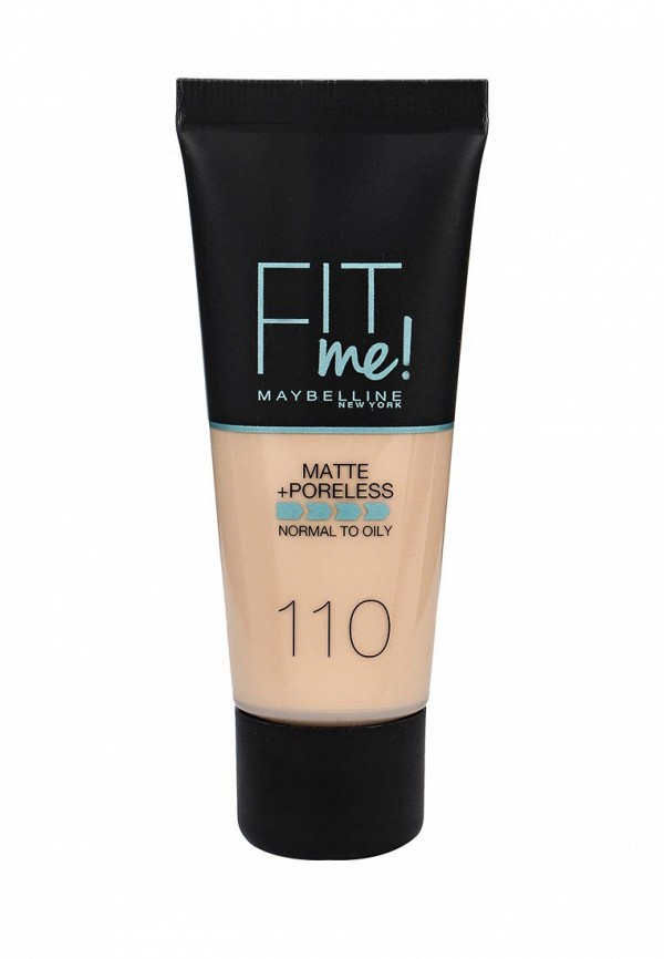 Тональный крем Maybelline New York Fit Me, Матовая кожа + невидимые поры, Оттенок 110, Слоновая Кость, 30 мл