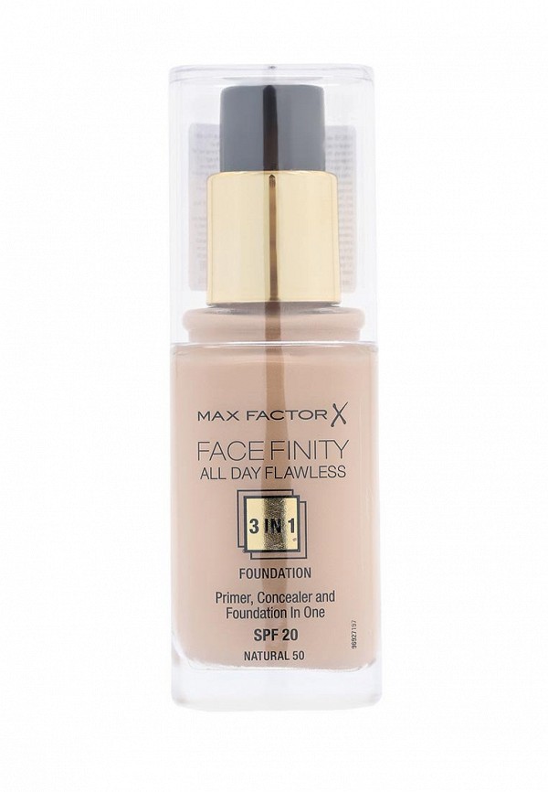 Основа Max Factor Тональная Facefinity All Day Flawless 3-in-1  50 тон natural