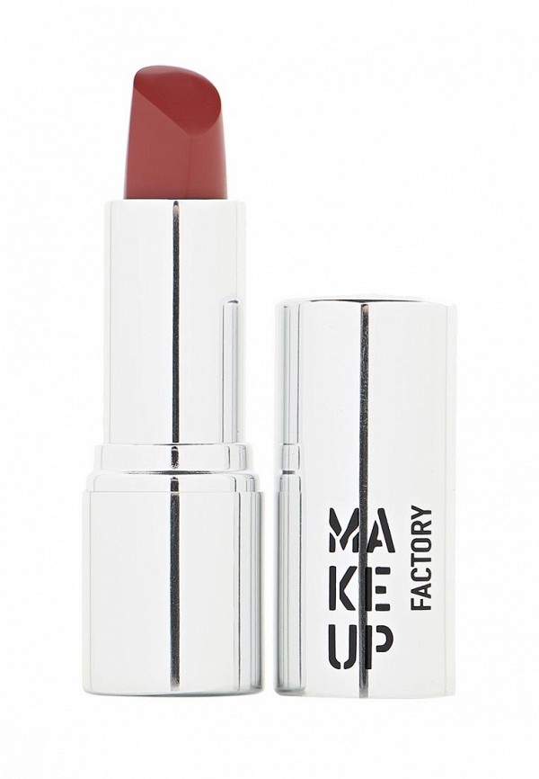 Помада Make Up Factory для губ кремовая Lip Color тон 128 красно коричневый