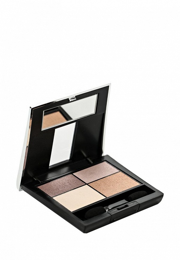 Тени Make Up Factory 4-х цветные для глаз Eye Colors тон 84 серый пурпур, серый, светло бежевый, молочный