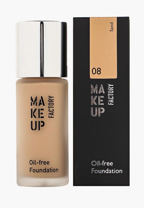 Тональное средство Make Up Factory матовое для нормальной и жирной кожи Oil-free Foundation тон 08 сатиновая кожа