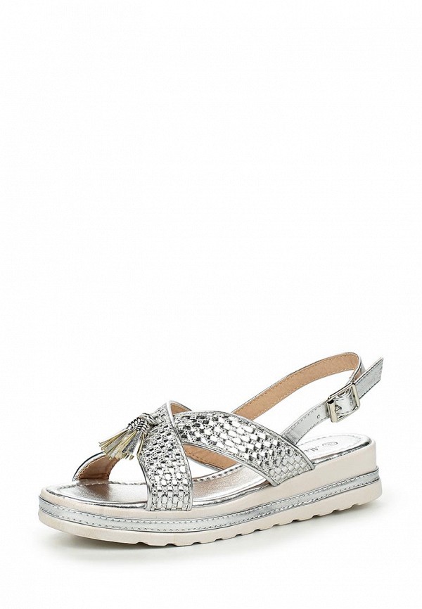 Сандалии  - серебряный цвет
