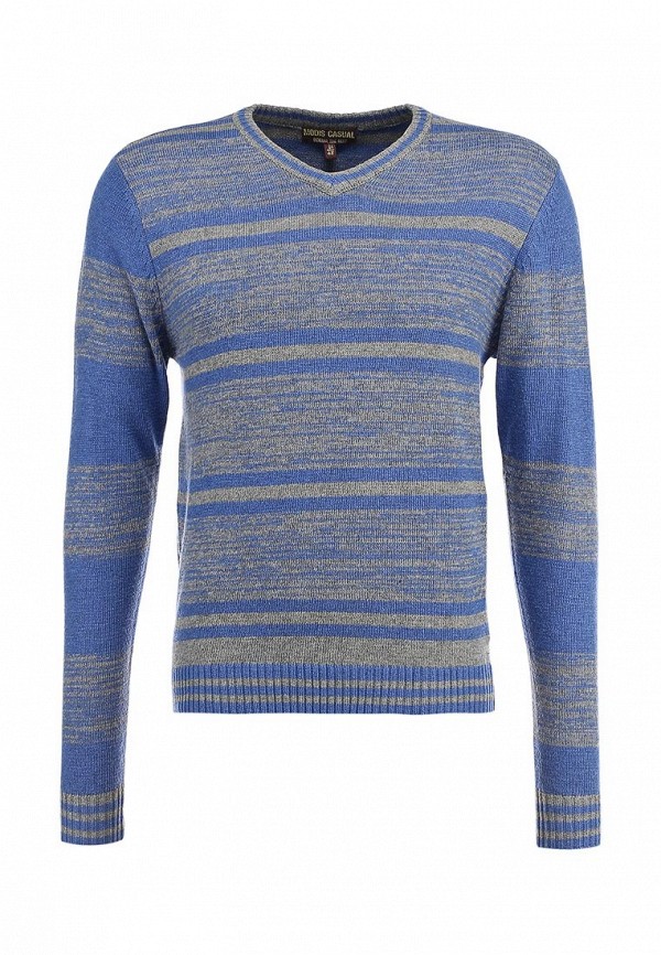 Пуловер Modis MO044EMDVC88. Цвет: серый, синий