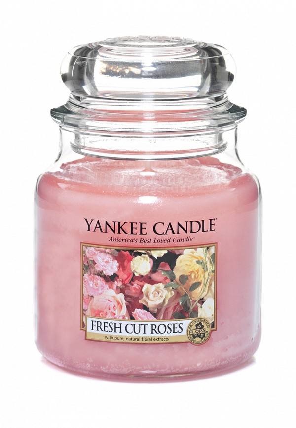 Свеча ароматическая Yankee Candle Свежесрезанные розы / Fresh Cut Roses