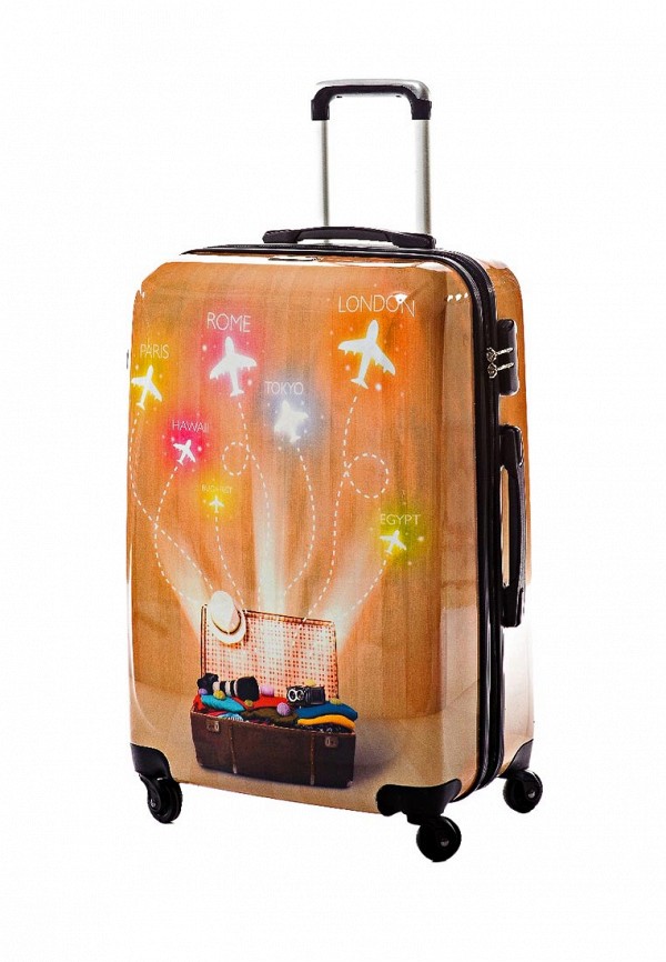 Чемодан  - оранжевый цвет