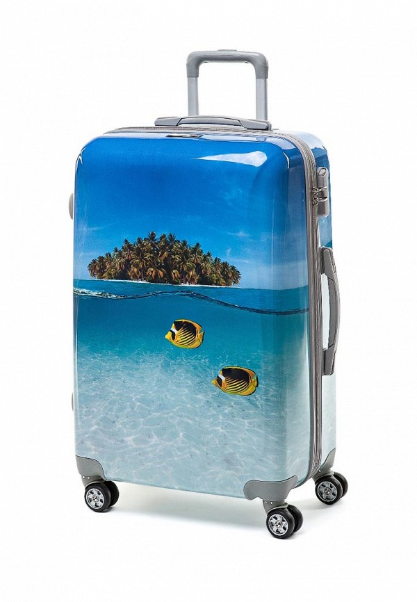 Чемодан  - голубой цвет