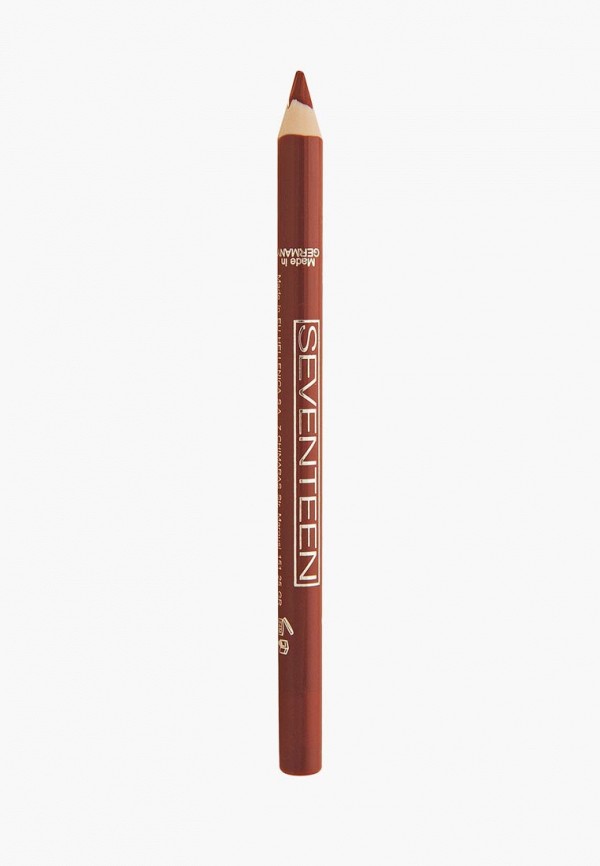 Карандаш для губ Seventeen Seventeen. т.01 водостойкий с витамином Е "Super Smooth W/P Lip Liner Натуральный бежевый