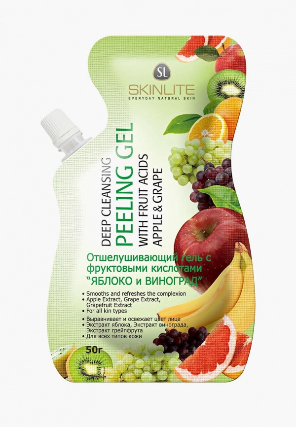 Пилинг для лица Skinlite с фруктовыми кислотами ЯБЛОКО и ВИНОГРАД , 50 г