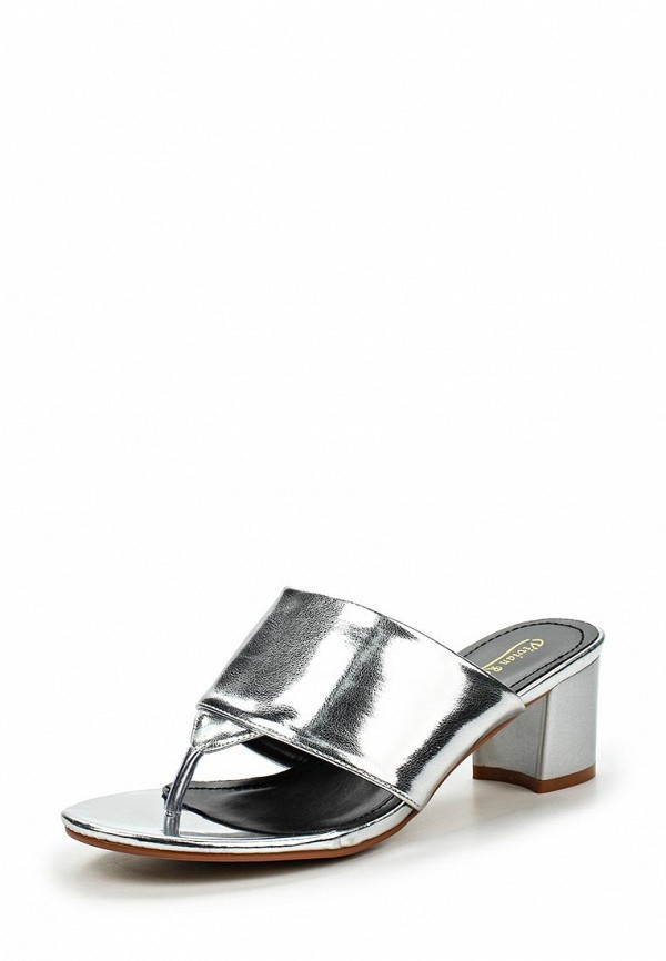 Сандалии  - черный,серебряный цвет