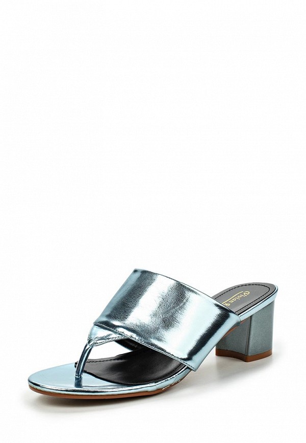 Сандалии  - серый,голубой цвет