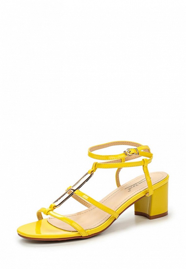 Сандалии  - мультиколор,желтый цвет