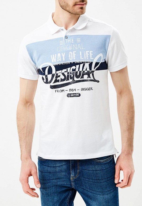 

Поло Desigual, Белый