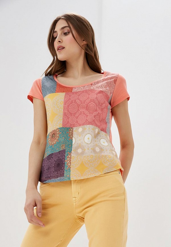 

Футболка Desigual, Коралловый