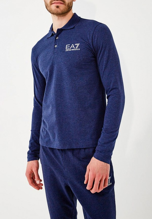 

Поло EA7, Синий
