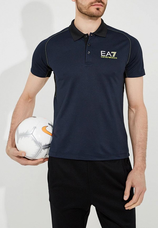 

Поло EA7, Синий