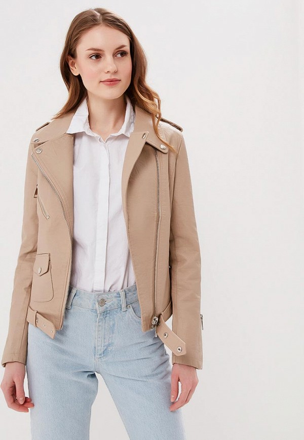 

Куртка кожаная Fresh Cotton, Бежевый