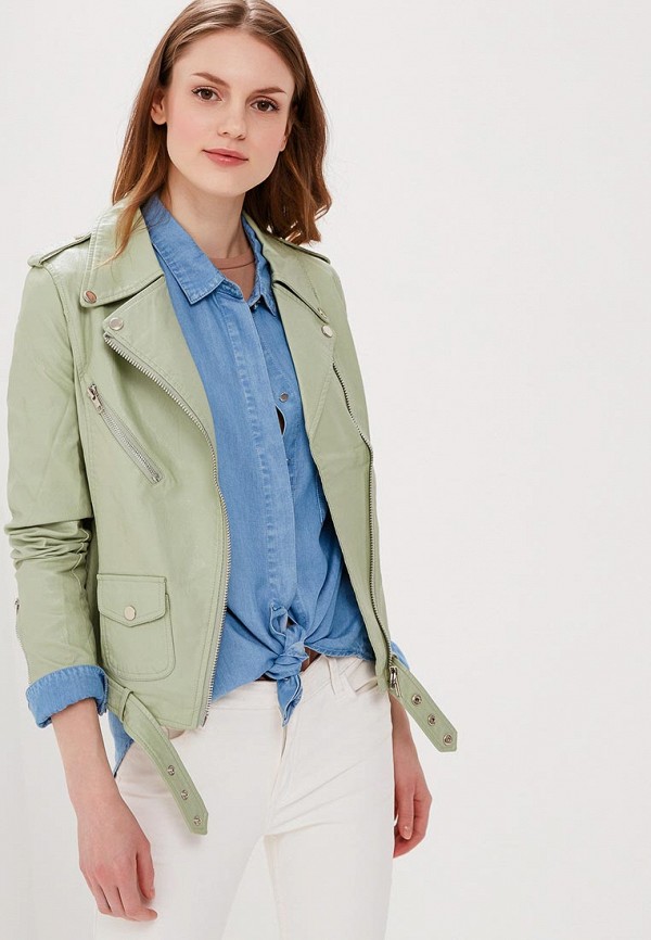 

Куртка кожаная Fresh Cotton, Зеленый