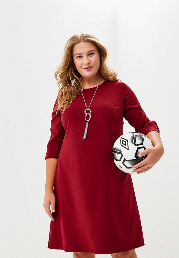 

Платье Fresh Cotton, Бордовый
