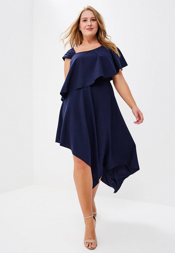 

Платье Goddiva Size Plus, Синий