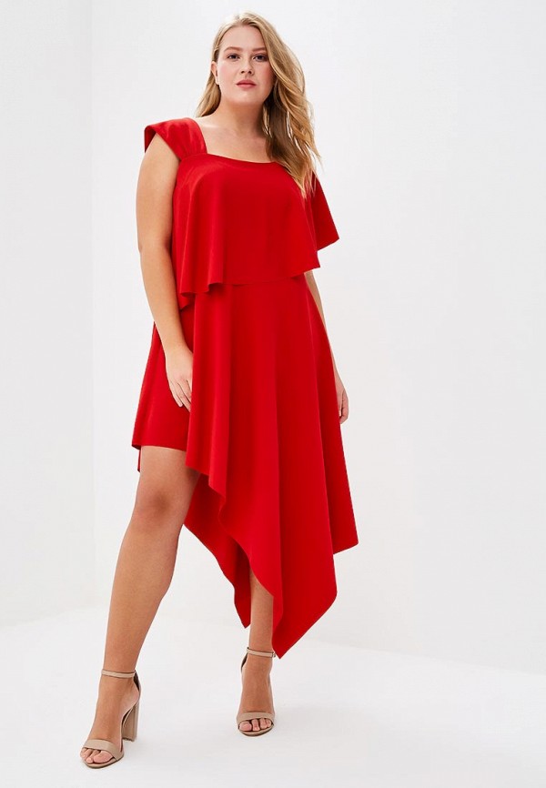 

Платье Goddiva Size Plus, Красный