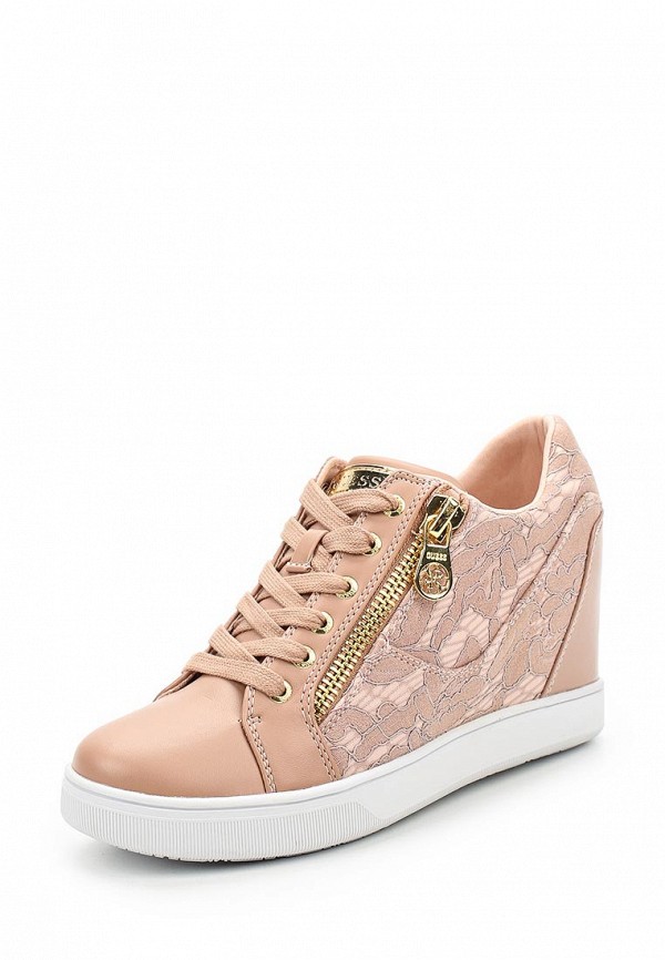 

Кеды на танкетке Guess, Розовый
