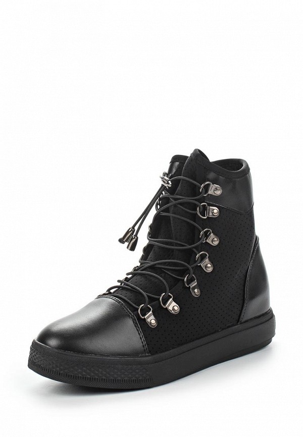 

Кеды на танкетке Ideal Shoes, Черный