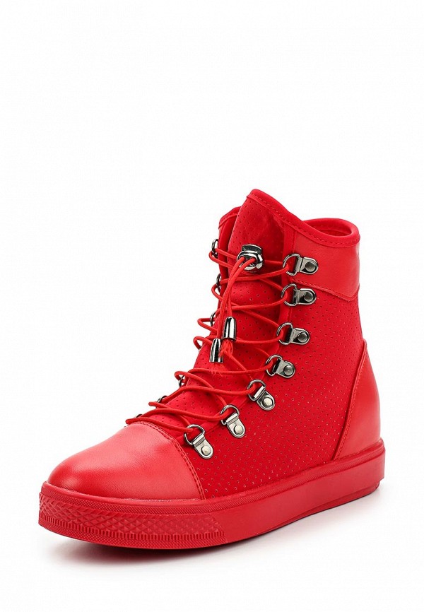 

Кеды на танкетке Ideal Shoes, Красный
