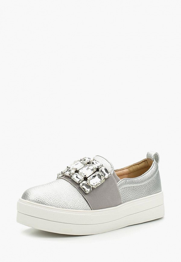 

Слипоны Ideal Shoes, Серебряный