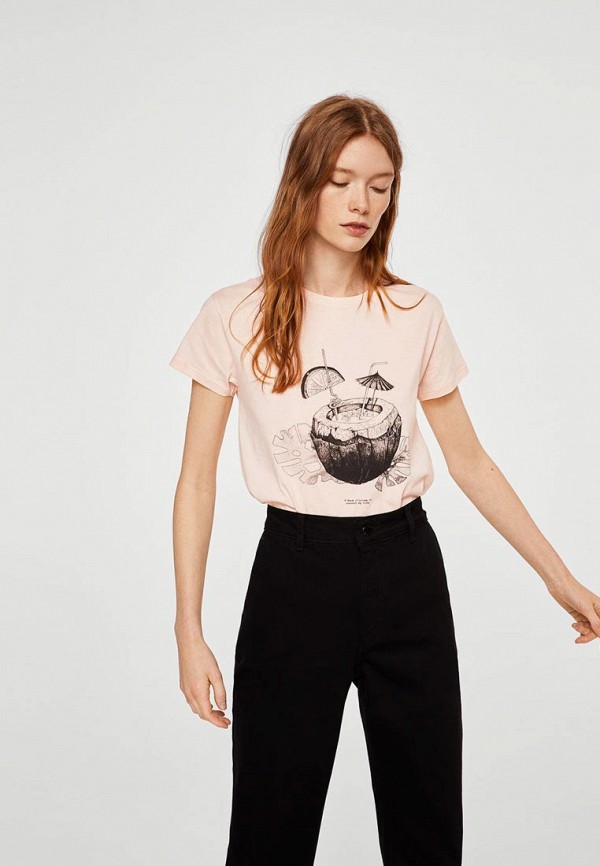 

Футболка Mango, Розовый