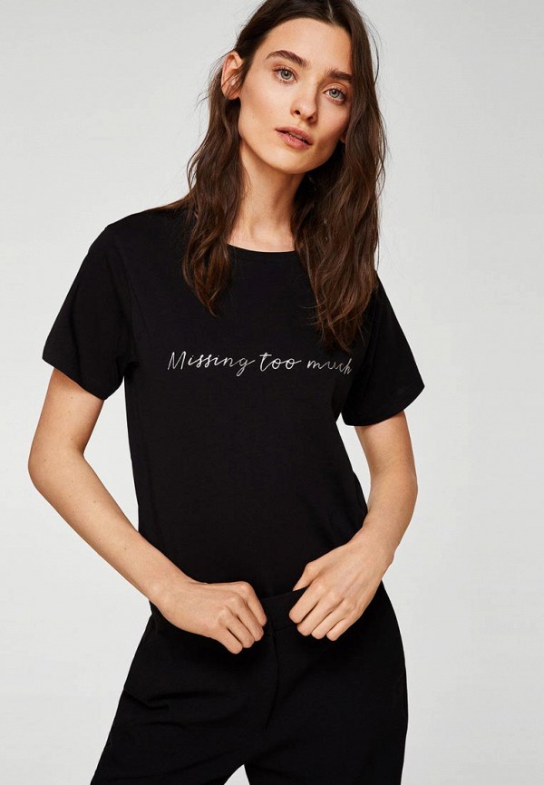 

Футболка Mango, Черный