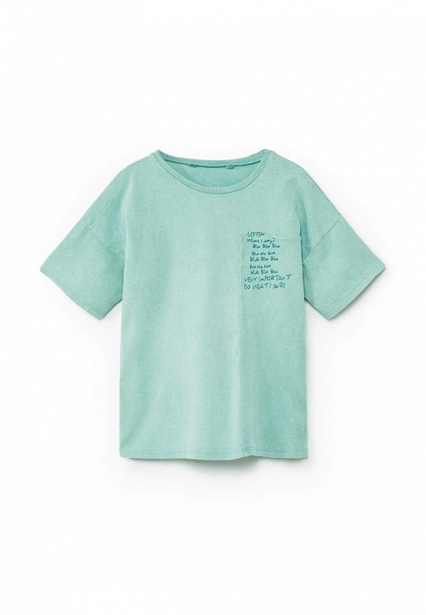 

Футболка Mango Kids, Бирюзовый