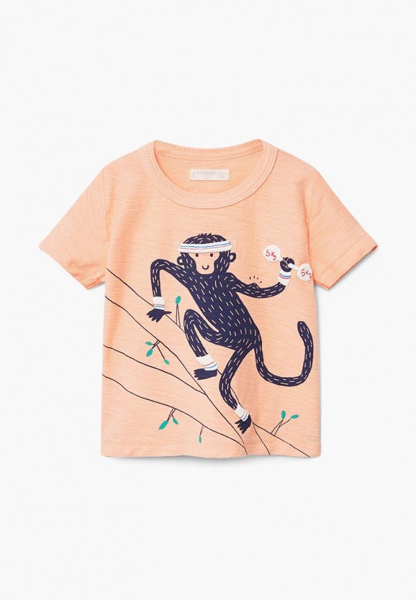 

Футболка Mango Kids, Оранжевый