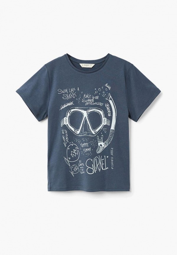 

Футболка Mango Kids, Синий