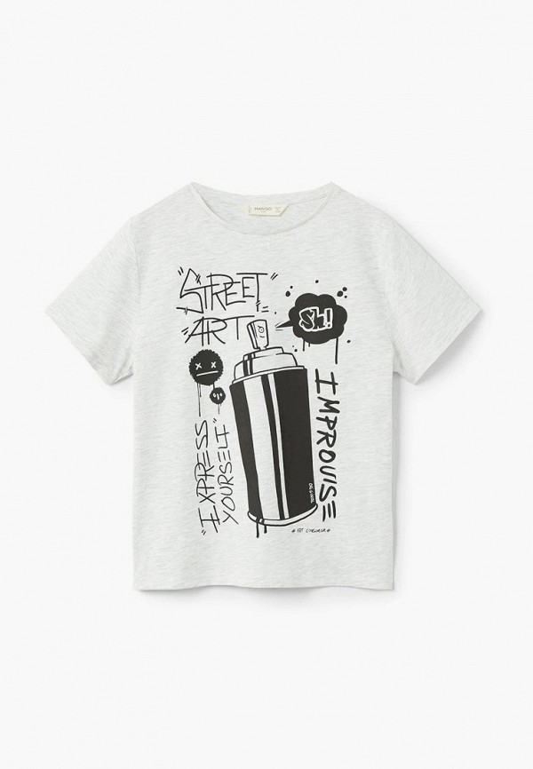 

Футболка Mango Kids, Серый
