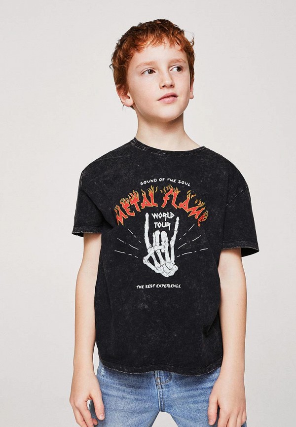 

Футболка Mango Kids, Черный
