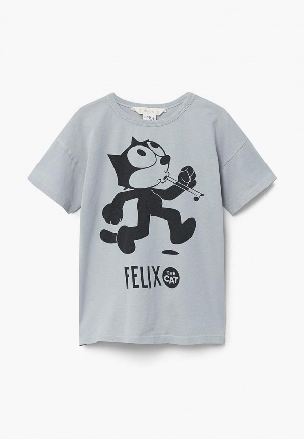 

Футболка Mango Kids, Серый