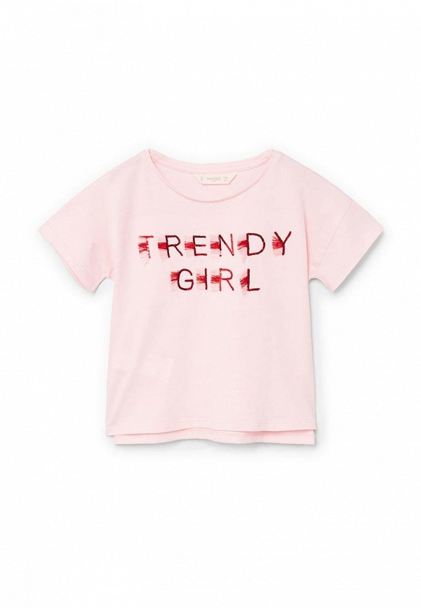 

Футболка Mango Kids, Розовый