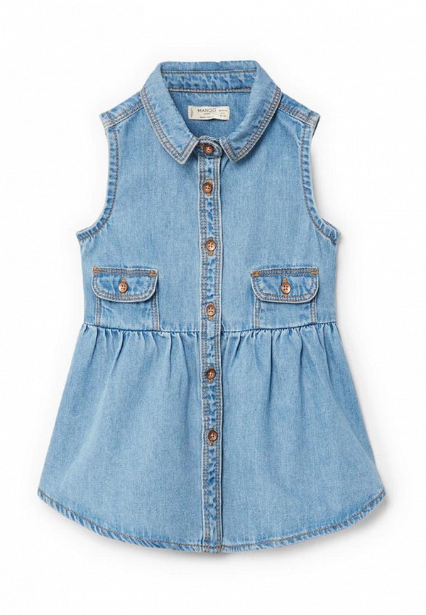 

Платье джинсовое Mango Kids, Голубой