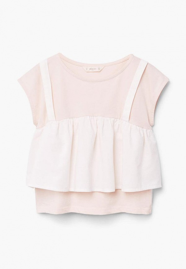

Футболка Mango Kids, Розовый