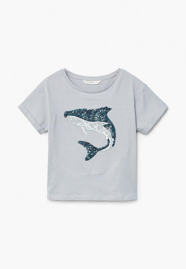 

Футболка Mango Kids, Серый