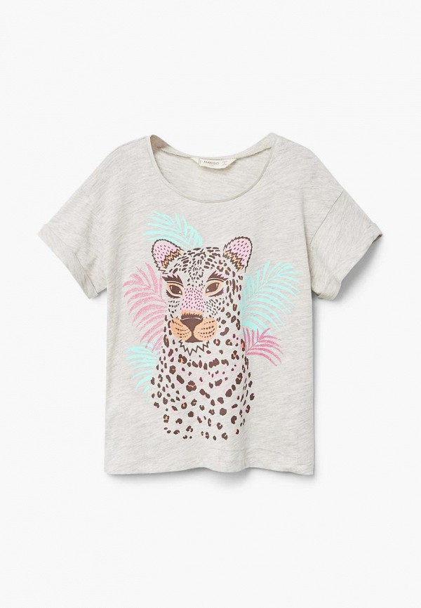 

Футболка Mango Kids, Серый